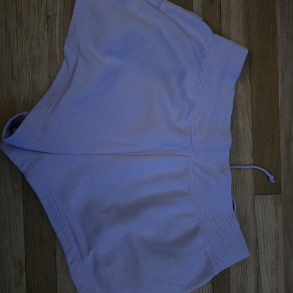 Lavender Nike Fleece Shorts - Picture 3 of 5